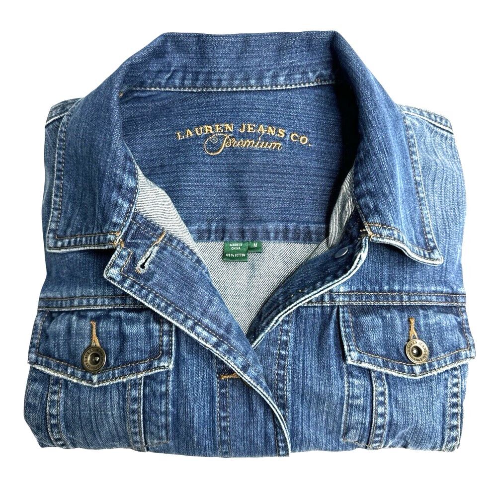 Lauren by Ralph Lauren Jeans Co‎ Premium Women's Denim Jacket - Size M, Blue